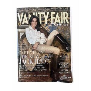 Vintage Vanity Fair Magazine September 2008 Carla Bruni Paul Newman Nicky Haslam